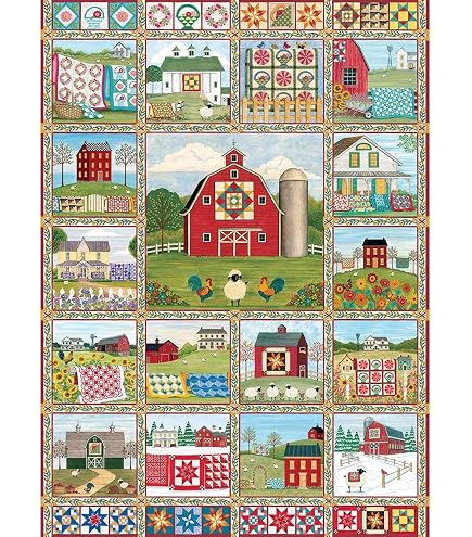 Cobble Hill Puzzle 1000 Teile – „Gefundenes Alphabet“, Mit Beispielposter, Recyceltes Material, Made In USA