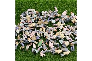 MEJOSER 100pcs Figura Persona Miniatura Humana Sentada para Modelo Maqueta Tren Ferroviario Minipaisaje Calle