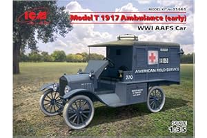 ICM- 1:35-Modello T 1917 Ambulanza, WWI AAFS Car, ICM35665