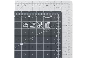 Arteza Tapis de Découpe Haut de Gamme Auto-Cicatrisant Double Face Pour Cutter Rotatif Taille en Pouces 12” x 18” (31,6 cm – 47,4 cm) Graduation Système Impériale, Épaisseur 3 mm