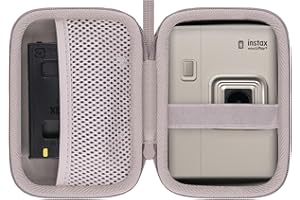 co2CREA Harte reiseschutzhülle Etui Tasche für Fujifilm Instax Mini LiPlay/LiPlay 2 /LiPlay+ Sofortbildkamera,Nur Tasche