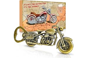 YULARA Idee Cadeau Homme Original Utile - Drole Decapsuleur Biere Moto Cadeau Noel Jeune Papa Papy Mari Tonton Cousine Beau Pere Frere Anniversaire Cadeau Insolite Calendrier de L'avent