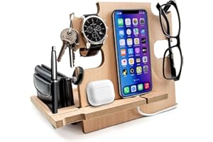 GRETA OTO Cadeau pour Homme, Station d'accueil, Cadeau Homme, Cadeau ami, Cadeau pour Lui, Cadeau Mari, Cadeau pour Papa (Beige)