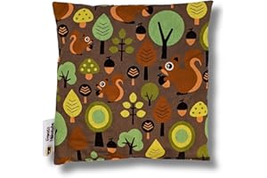 Franzis Nähstube 20x20cm cuscino in pietra di ciliegio marrone bosco in 100% cotone I cuscino in pietra di ciliegio 20x20 per microonde I cuscino risc
