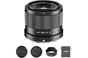 VILTROX AF 35mm F1.7 Objektiv für Nikon Z-Mount, f/1.7 APS-C Autofokus-Festbrennweite mit großer Blende, kompatibel mit Nikon Z-Mount-Kameras Z5, Z50, Z6, Z6II, Z7, Z7II, ZFC, Z30, Z9, Z8, ZF