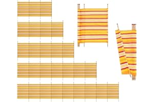 Abaseen Windbreak, Extra Tall Colorful Wind Break for Camping, Caravan, Festival and Beach Windbreaker Sun Shelter Garden Screen