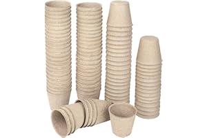 Schramm® Vasi di propagazione 24, 48 o 96 Pezzi in cellulosa Tondo 6 cm biodegradabile Vaso di Semina vasi in Fibra, Anzahl:96 Stück
