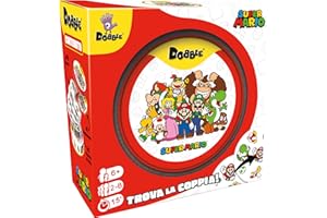 Asmodee: Dobble Super Mario, Eco-Sleeve, Divertente Gioco da Tavolo per Tutta la Famiglia, 2-8 Giocatori, 6+ Anni, Edizione in Italiano