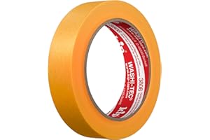 Kip WASHI-TEC® Goldkrepp® – profesjonalna taśma malarska w jakości premium 24 mm x 50 m | bardzo cienka taśma washi do pokrywania, malowania i lakierowania, do malowania i renowacji