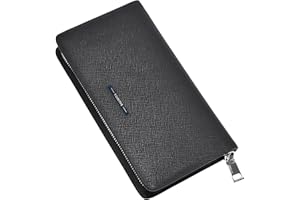 BALIDIYA Men Clutch Bag Purse Genuine Leather Wallet Business Card Holder