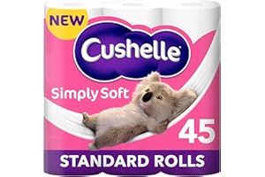 Cushelle Simply Soft Toilet Roll, 45 Standard Rolls