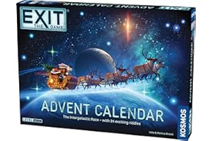 Thames & Kosmos EXIT: Intergalactic Race Advent Calendar | Christmas Escape Room Game for Kids & Adults | 1+ Players | Ages 10+ | 24-Day Puzzle Challenge for Family Holiday Fun