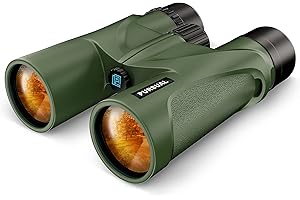 PURSUAL 10x42 HD Binoculars, High Power, Compact, Waterproof Binoculars for Adults & Kids with BAK-4 Prisms FMC Lens, For Bird Watching, Sports, Concerts, Travel, Fogproof, Shockproof & Dustproof