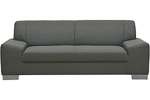 ‎DOMO. COLLECTION DOMO. collection Sofa Alisson, 3er Couch, 3-Sitzer, 3er Garnitur, Polstergarnitur 199 x 83 x 75 cm (BxTxH), in grau