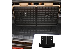 Rongtaod Cargo mat Compatible 2024 Hyundai Santa Fe 6 Seats All-Weather Trunk and Backrest Mat