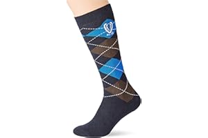Covalliero Damen Covall.reitstrümpfe Brescia Darkblue Kariert, Größe 34-36 Reitstrümpfe (1er Pack)