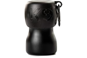 H2O4K9 Stainless Steel K9 Water Bottle (9.5oz, Matte Black)