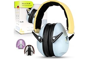 Schallwerk® Kiddies – Cuffie Antirumore Bambini – Protezione dell’Udito con Isolamento Acustico – Cuffie Rumore, Ideali per Scuola, Viaggi e Feste, Aero, Antirumore, Neonato, concerto, neonati