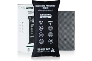 CONOPU Worki Osuszacze Powietrza Samochodowe, Wielokrotnego Użytku, 1KG Absorbent Wilgoci na Szyby Przeciwmgielne, Pakiety Żel Krzemowy Z Matą Antypoślizgową, Zapobiega Kondensacji i Pleśni