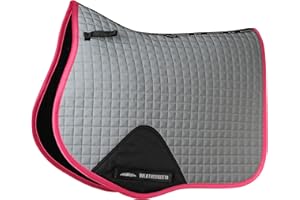 WeatherBeeta Reflective Prime All Purpose Saddle Pad, Silver/Pink, Pony