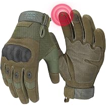 KEMIMOTO Guanti Tattici Militari Con Touchscreen – Guanti Da Esterno Traspiranti E Antiscivolo Per Moto, Caccia E Bushcraft