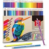 Amazon Brand - Solimo 72 Colored Pencils Set Premium So...
