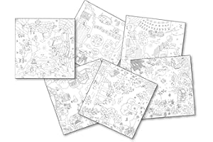 Smoby - Recharge Kid Coloriages - 10 Dessins pour la Kid Table Creative - Activité Artistique - Jeu Educatif - A Partir de 3 Ans - Fabrication Française