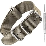 Heavy Duty Nylon NATO Watch Strap by Sniper Bay® Straps Military Style Divers Bands 18mm 20mm 22mm