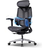 Hbada E3 Air 2026 Edition Ergonomic Office Chair with Lumbar Support 3 Zones, Headrest and 4D Arms, Automatic Weight Adjustme