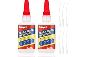 Xinyet 100 g superlim extra starkt, superlim vattentät, superlim för plast, glas, trä, keramik, metall och mycket mer