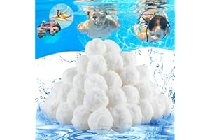 Mezzar Piscina de Bolas para Sistemas de Filtro, Poolfilterball 1300g Bolsas de Filtro Sustituye a 46kg de Arena para Instalaciones de Filtro de Arena, Piscina, Acuarios