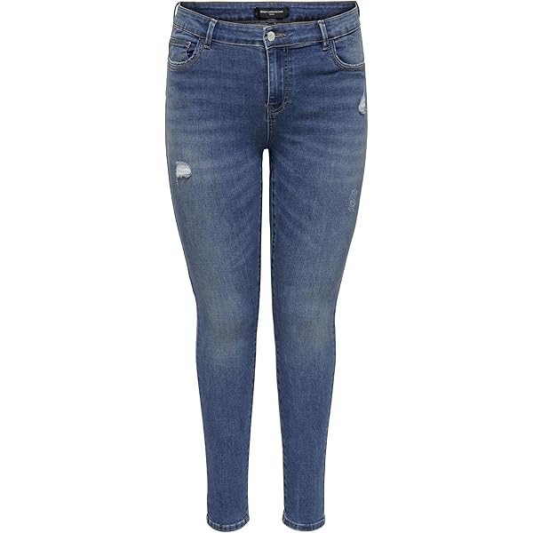 ONLY dames Jeans Onlblush Double Waistband Hw Sk Ank Dot