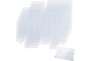 CHGCRAFT 6pz Kit di Borse per Maglieria Fogli di Tela di Plastica per la Fabbricazione di Borse Kit per Tracolla per Borse a Tracolla Artigianali Fai da Te Taglia del Prodotto,22x7x15cm