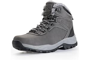 CC-Los Damskie zimowe śniegowce przytulne futrzane wyściełane wodoodporne antypoślizgowe wygodne pszenica rozmiar 3,5-8,5