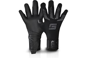 GRIPMODE Blackout Hybrid Gants de Gardien de But pour Tous Les Temps avec revêtement Griptec® Latex I Gant de Foot pour Enfants, Adolescents et Adultes I Taille 7-11