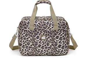 MICMORES for Easyjet Airlines Cabin Bag 45x36x20, 24L Underseat Hand Luggage Bag, Travel Duffle with Trolley Sleeve, Carry-On Weekend Bag, Water-Resistant (Brown)