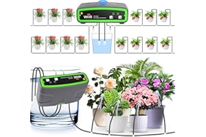 MOOKLIN ROAM Système d'irrigation Goutte à Goutte Automatique WiFi avec Pompe Double, Kit d'irrigation Intérieur Contrôle à APP - Volume d'eau Réglable pour Vacances, Prend en charge jusqu'à 20 Pots
