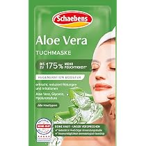 Schaebens Aloe Vera Tuchmaske - erfrischt, reduziert Rtungen und  Irritationen mit Aloe Vera, Glycerin und Hyaluronsure fr alle Hauttypen.  : Amazon.de: Kosmetik