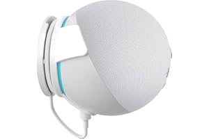 Cozycase Uchwyt ścienny do Echo dot 4. generacji – wszystkie nowe uchwyty 4. generacji, oszczędzające miejsce akcesoria wbudowane zarządzanie kablami, biały