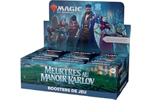MAGIC THE GATHERING Boîte de boosters de jeu Magic: The Gathering Meurtres au manoir Karlov - 36 boosters (504 cartes Magic) (Version Française)