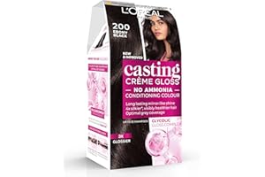 L'Oréal Paris Casting Crème Gloss, Semi-Permanent Hair Dye, Radiant & Natural Colour, Shade: Ebony Black 200