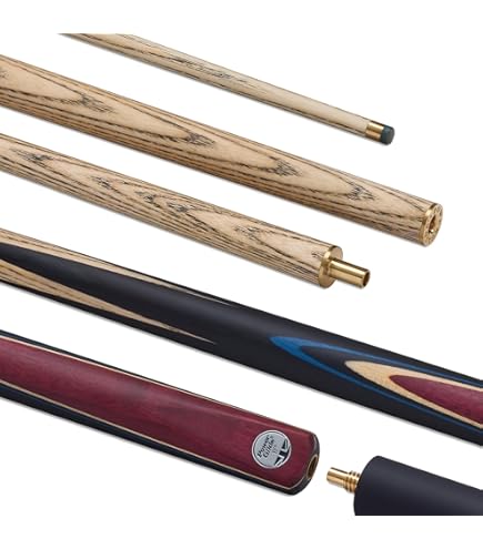 POWERGLIDE Snooker Cue Stick | Executive | Hand-spliced Rosewood Butt With Mahogany Front Splice, 9.5mm Tip, 3/4 Jointed With Quick Release Brass Joint, 19 Oz, Full Size 57" Plus 6" Extension - View #5