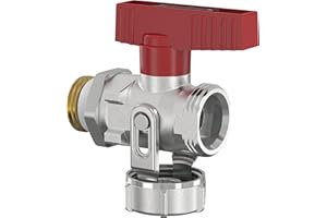 Simplex KFE-Kugelhahn Durchgang AG 1/2", Selbstdichtender Gewindeeinschneiddichtung, Mehrschichtige Kupfer-Klemmverschraubung F10637