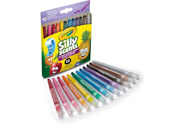 Crayones de cera perfumados, colores surtidos, 12 piezas, 52-9712