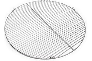WILTEC Edelstahl Grillrost rund 64,5 cm rostfrei für Holzkohlegrill, Gasgrill, Schwenkgrill