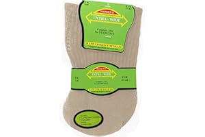 TeddyT's Women's Extra Wide Comfort Fit Diabetic Travel Socks (3 Pair Pack)