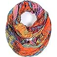 Scarfand Oil Panting Print Infinity Scarf PKOR