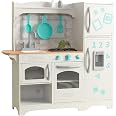 Cuisine Pour Enfants KidKraft 'Countryside' En Bois - Inclut Accessoires, Distributeur à Glaçons Et Aimants Frigo - Jouet Pour Enfants Dès 3 Ans