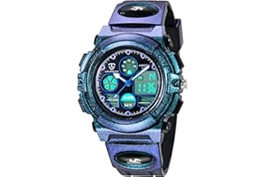 aswan watch Digital Watch for Children, Girls, Boys, with Alarm Clock, Stopwatch, LED Light, Date Sports Watch with Silicone Strap