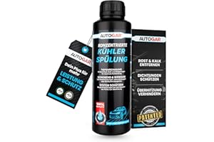 ‎AUTOGAR AUTOGAR® Kühler Spülung 400ml - Kühlsystemreiniger für Auto & Motorrad - Entfernt Rost, Kalk & Schlamm - Schonende Reinigung für alle Kühlmittelsorten - Ideal vor Zugabe von Leckstop oder Frostschutz